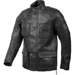 Rukka R.S. Zoorace Motorrad Lederjacke, schwarz, 50