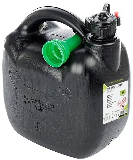 Carmotion Benzinkanister Reservekanister Kraftstoffkanister Kunststoff Oval Schw...