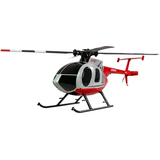 AMEWI RC-Hubschrauber Hughes MD500 4CH RTF rot/hellgrau