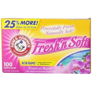 Arm & Hammer Dryer Sheets, Tropical Burst, 100 count by Arm & Hammer