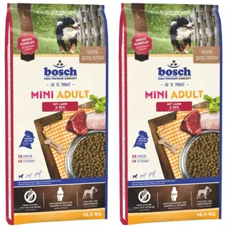 Bosch Tiernahrung HPC Mini Adult Lamm & Reis 2 x 15 kg