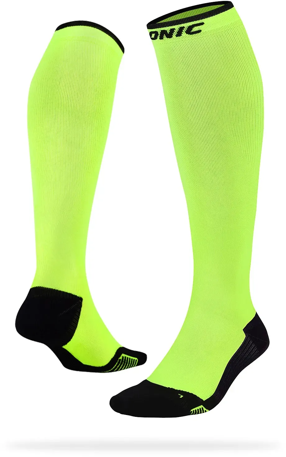 ONIC GEAR Sport Kompressionsstrümpfe - Damen & Herren - Neon Gelb - S