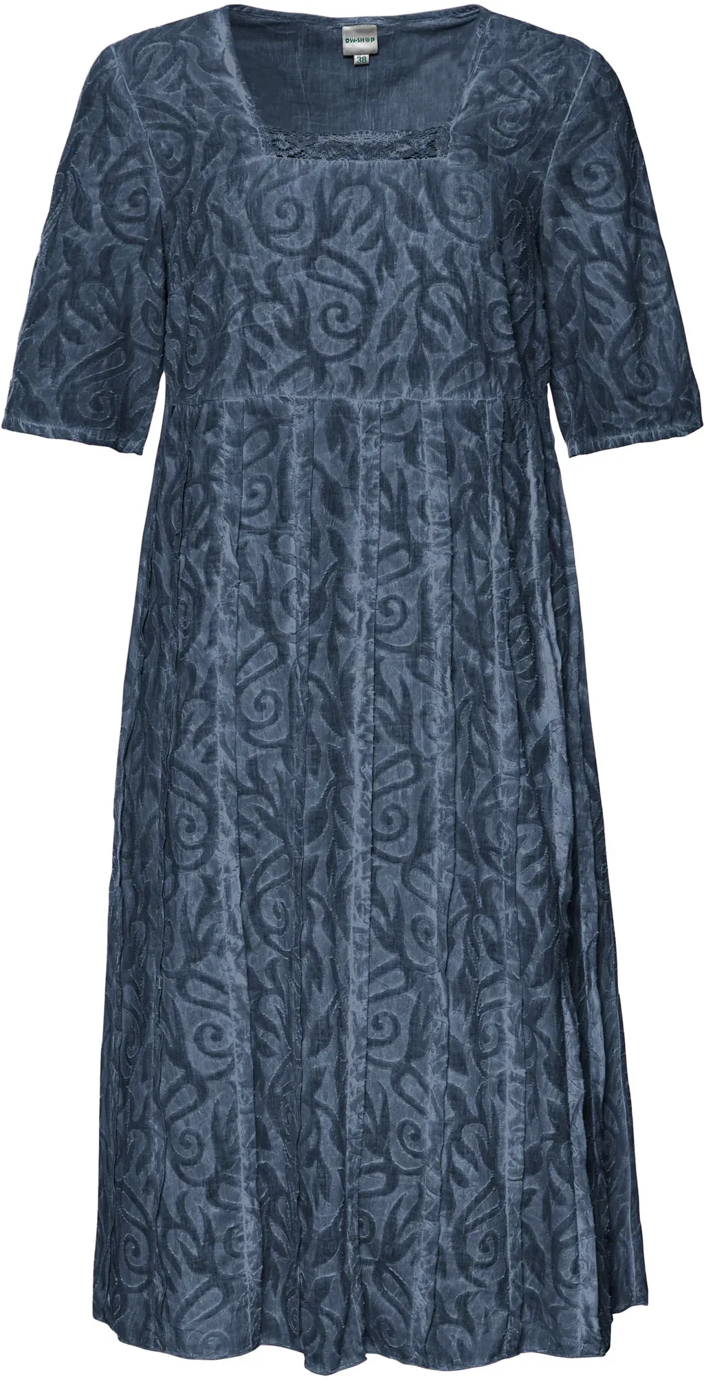 Baumwoll-Kleid, blau, 50