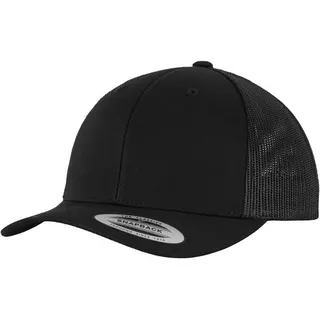 Flexfit Retro Trucker Cap schwarz