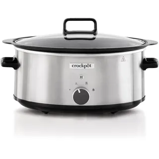 Crockpot Schnellkochtopf | 6,5 l (über 8 Personen) | Behälter geeignet für starkes Feuer zum Schmoren von Fleisch und Gemüse | Edelstahl [CSC086X]