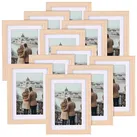 12er-Set Bilderrahmen mit robustem Acrylglas, 13 x 18 cm, Eiche hell