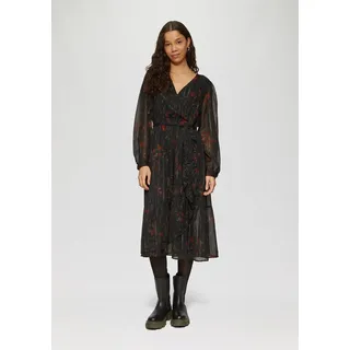 QS Chiffon-Kleid Minikleid Schwarz 32