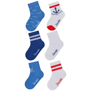Sterntaler Socken 6er-Pack Anker, Größe 30 in weiß weiß