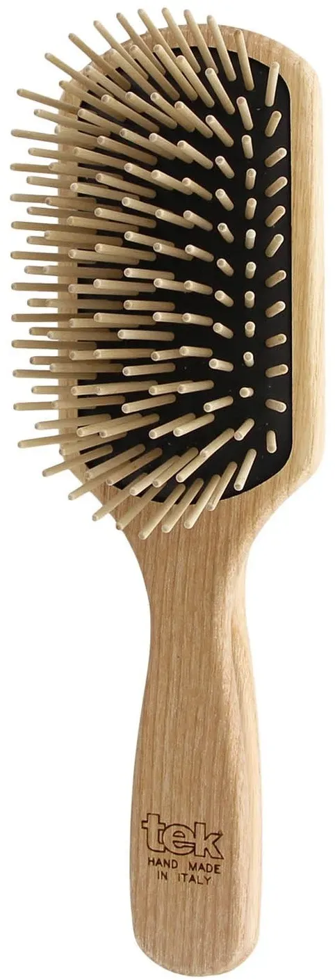 Tek Large Paddle Brush With Long Wooden Pins