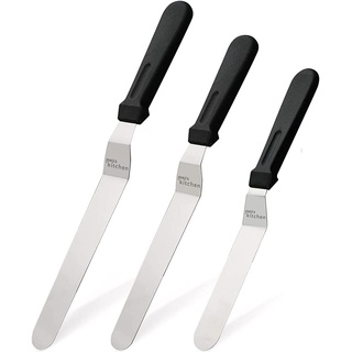 Joeji's Kitchen 3 Winkelpalette Set Edelstahl, kuchenmesser & tortenmesser - winkelpalette edelstahl - winkelpalette torte