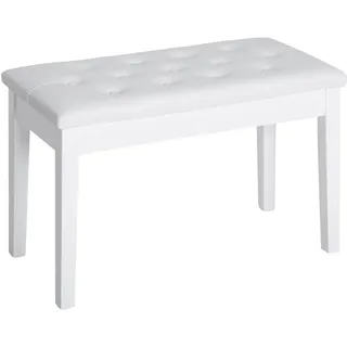 Homcom Klavierhocker Gummiholz Kunstleder
