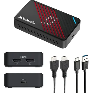 AVerMedia 4K HDMI Capture Card für Streaming, PS5, Xbox, Nintendo Switch, PC, USB 3.2 Game Capture Gerät für Twitch, OBS, YouTube, Discord, Low-Latency-Aufnahmen, GC553Pro Live Gamer Ultra S