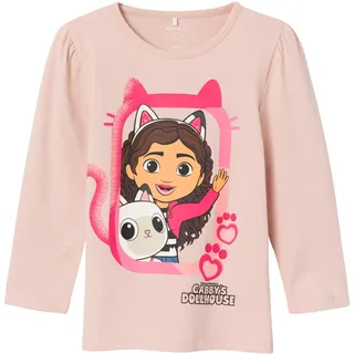 NAME IT Shirt 'NESSIE Gabby - Pink,Dunkelgrau,Rosa,Weiß - 92