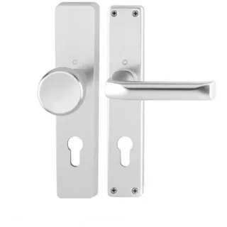 HOPPE Langschildgarnitur London 54/227/202SP/113 Alu. F1 PZ 72mm DIN L/R HOPPE