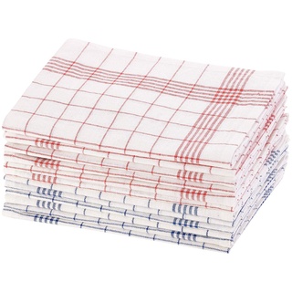 Rosenstein & Söhne 12er-Set Halb-Leinen-Geschirrtücher, 70x50 cm, OEKO-TEX® Standard 100