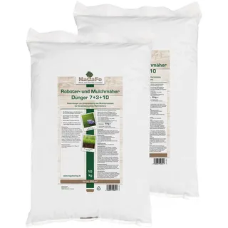 HaGaFe Rasendünger für Mulchmäher und Mähroboter Rasen Dünger (20 kg (2 x 10 kg))