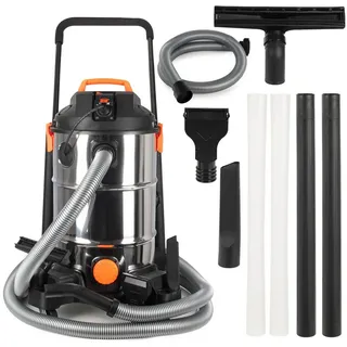 COIL Teichschlammsauger Schlammsauger, Poolreiniger Staubsauger, Teichreiniger, 1400 W, Tank (35l), Saugleistung: 18 KPa, + Entwässerungspumpe 600W