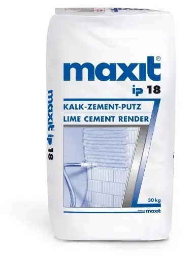 Kalk-Zement-Putz - maxit ip 18 - 30kg, wasserabweisend