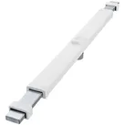 ABUS Panzerriegelschloss  PR2800 Farbe: Weiß|Zylinder: ohne Zylinder|Türblattbreite: 735 mm - 980 mm