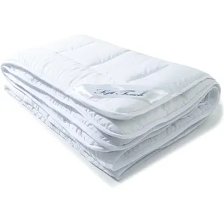Aqua-Textil Soft Touch Sommer Leicht Bettdecke 155 x 220 cm Ultra leichte Steppdecke ca 340g Füllung atmungsaktiv Sommerdecke Oeko-TEX