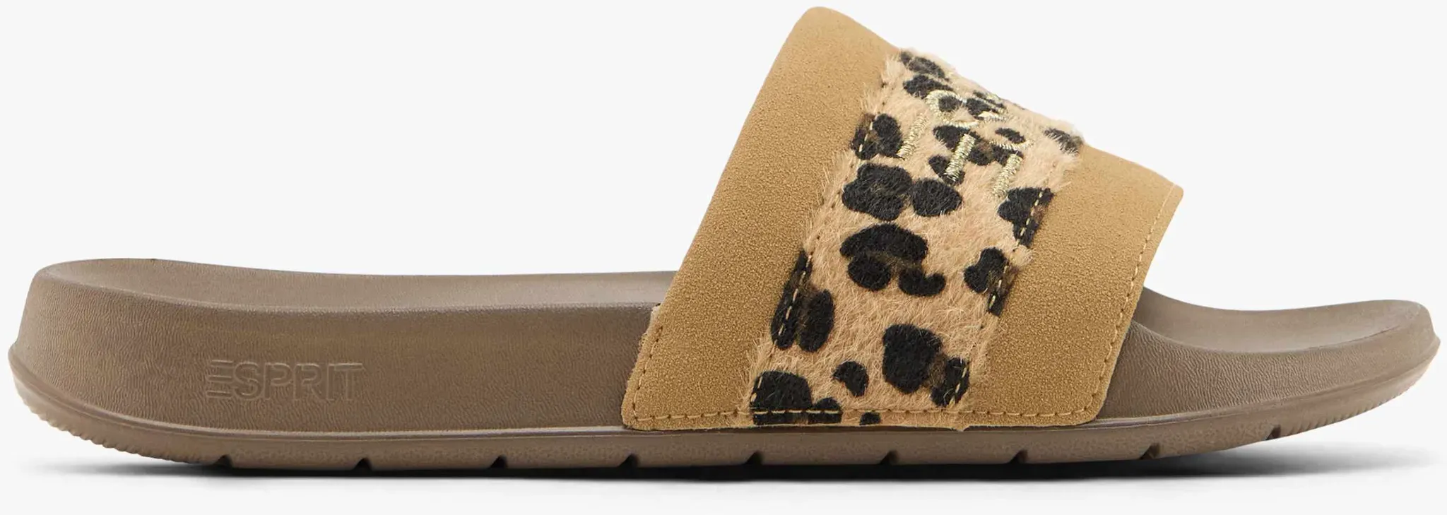 ESPRIT  Slides Braun, Damen, Größe: 39, Material: Synthetik/Textil - ESPRIT  Slides Braun, Damen, Größe: 39, Material: Synthetik/Textil - woman - Braun