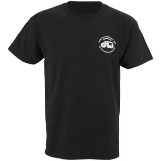 DW Drum Workshop Short Sleeve Tee schwere Baumwolle schwarz mit DW Logo XXXL
