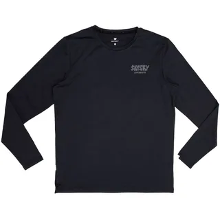 Saysky Herren Reflective Logo Pace Long Sleeve schwarz