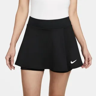 Nike Court Dri-FIT Victory gerüschter Rock Damen Black/White L