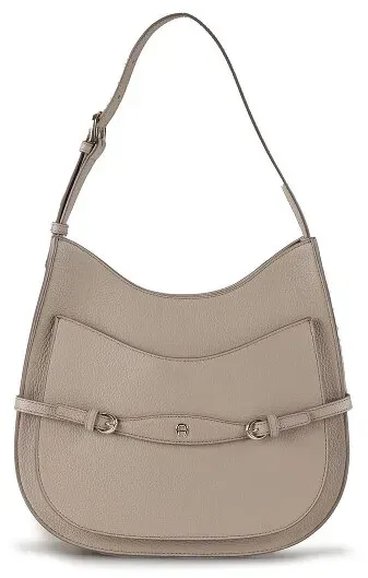AIGNER Cavallo Schultertasche Leder 30 cm  beige