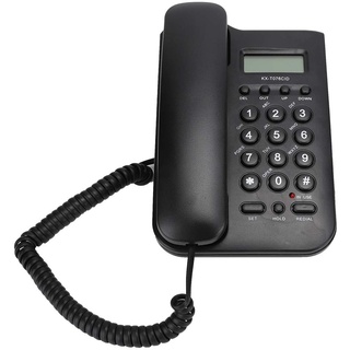 Telefone, Festnetz-Schnurgebundene Telefone House P, Festnetz-Telefone Kx T076, Kabelgebundenes Englisches Festnetz-Home-Office-Telefon (UK-Telefonleitung Mit (Black)
