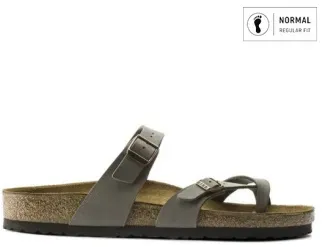 Birkenstock für Herren. 71071 Sandalen Mayari Birkibuc (Reguläre Passform) stein (43), Wohnung, Keine, Lässig, Taupe