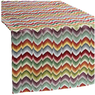 Erwin Müller Tischdecke Tischläufer "Welle", Grafik bunt 50 cm x 140 cm