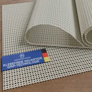 MEISTERWERK rutschfeste Teppichunterlage - (EXTRA STARKER Halt) Anti-Rutsch-Matte für Teppiche & Läufer | zuschneidbar, universell einsetzbar für alle Böden | 140x140 cm