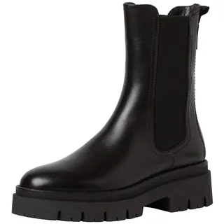 Damen Stiefel Leder schwarz 38