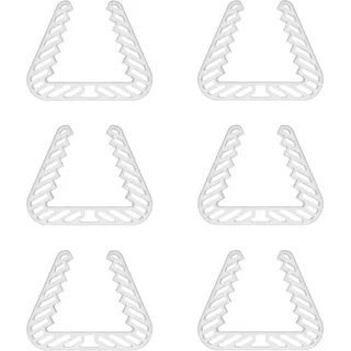 homeXpert Fensterklammer | 6er-Set Transparent | Fensterstopper, Klemmschutz, Fensteraufhalter, Fensterkeil gegen zufallende Fenster und Türen - Fensteroffenhalter zum Lüften, zuverlässig und sicher