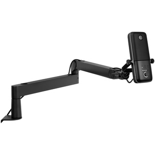 Elgato Wave:3 Mikrofon mit Mic Arm Low Profile, voll einstellbar mit Kabelkanal, ideal für Podcasts, Streaming, Gaming, Homeoffice, kostenlose Mixing-Software, Plug & Play für Mac, PC