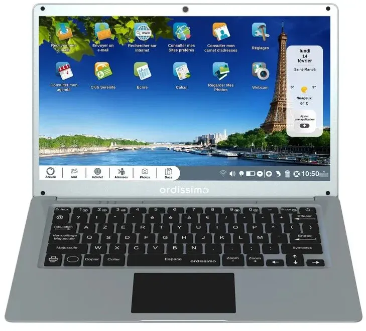 ORDISSIMO Eve 4 Intel® Celeron® N N5100 Laptop 35,6 cm (14") HD 8 GB 256 GB SSD Wi-Fi 5 (802.11ac) Silber