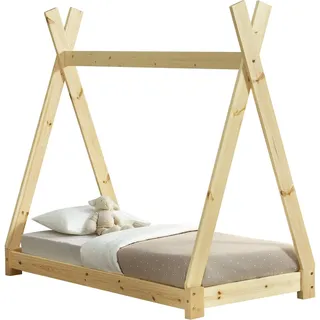 [en.casa] Hausbett Onejda 70 x 140 cm Natur