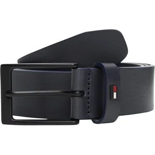 Tommy Hilfiger Herrengürtel Leder 3,5 cm Blau 80