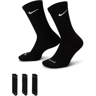 Nike Everyday Plus Cushioned Crew-Trainingssocken 3er Pack Black/White 34-38