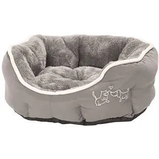dehner lieblinge Kuschelbett Sammy, oval, grau