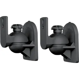 SpeaKa Professional Lautsprecher-Wandhalterung Neigbar+Schwenkbar Wandabstand (max.): 6.4 cm Schwarz 1 Paar