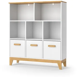 VitaliSpa Kinderregal, Malia Weiß Eiche 98 x 113.4 cm