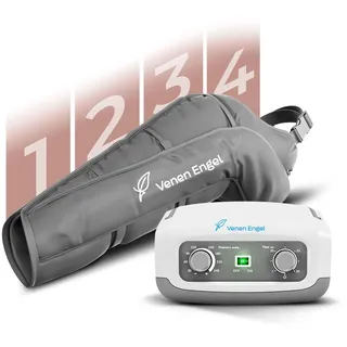 Venen Engel 4 Basic mit Lymph-Flow Arm für den linken Arm - 4 Luftkammern 1 Massageprogramm fördert die Durchblutung Arm Massagegerät Druckwellen-Massage