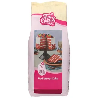 FunCakes Red Velvet Cake, 1kg Backmischung Fertigmischung Teigmischung Kuchen
