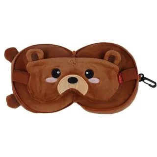 Legami Reisekissen mit Schlafmaske - Teddybär