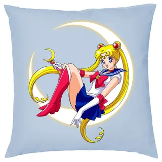 Blondie & Brownie Dekokissen Fun Comic Sailor Moon Anime Manga blau