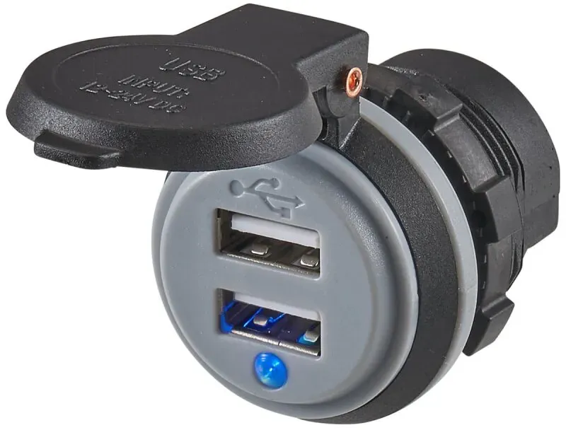Dual USB-Einbaubuchse 5V 24A