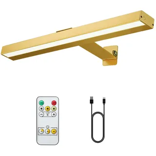 VIGMOJ Kabellose Bilderleuchte mit Fernbedienung, Bilderlampe mit Fernbedienung 16 Zoll LED Wiederaufladbare Dart beleuchtung Malleuchte mit 3 Beleuchtungsmodi zum Malen Art