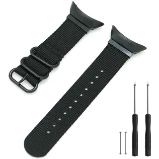 Armband Kompatibel mit Suunto Core All Black, 22mm Width Nylon atmungsaktiv Ersatzarmband, Sport Uhrenarmband für Suunto Core All Black Watch(Schwarz)